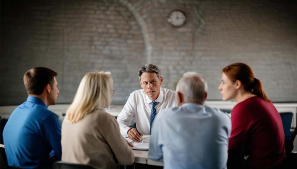 probate attorney meeting with clients